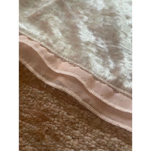 Forever 21 Crushed Velvet Wide Leg Pants Small Blush Pink Lounge Y2K - Picture 8 of 8